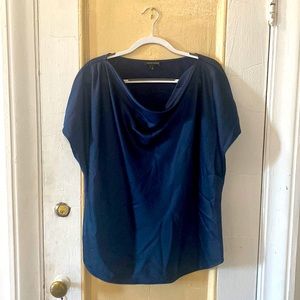 Universal Standard stretch satin draped-neck top size S(14/16). Never worn!